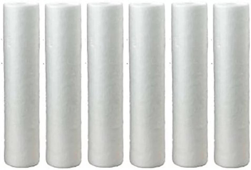 (6-Pack), 6 Count Filter Sediment Single House Unit, Cartridge Whole White, Liquid