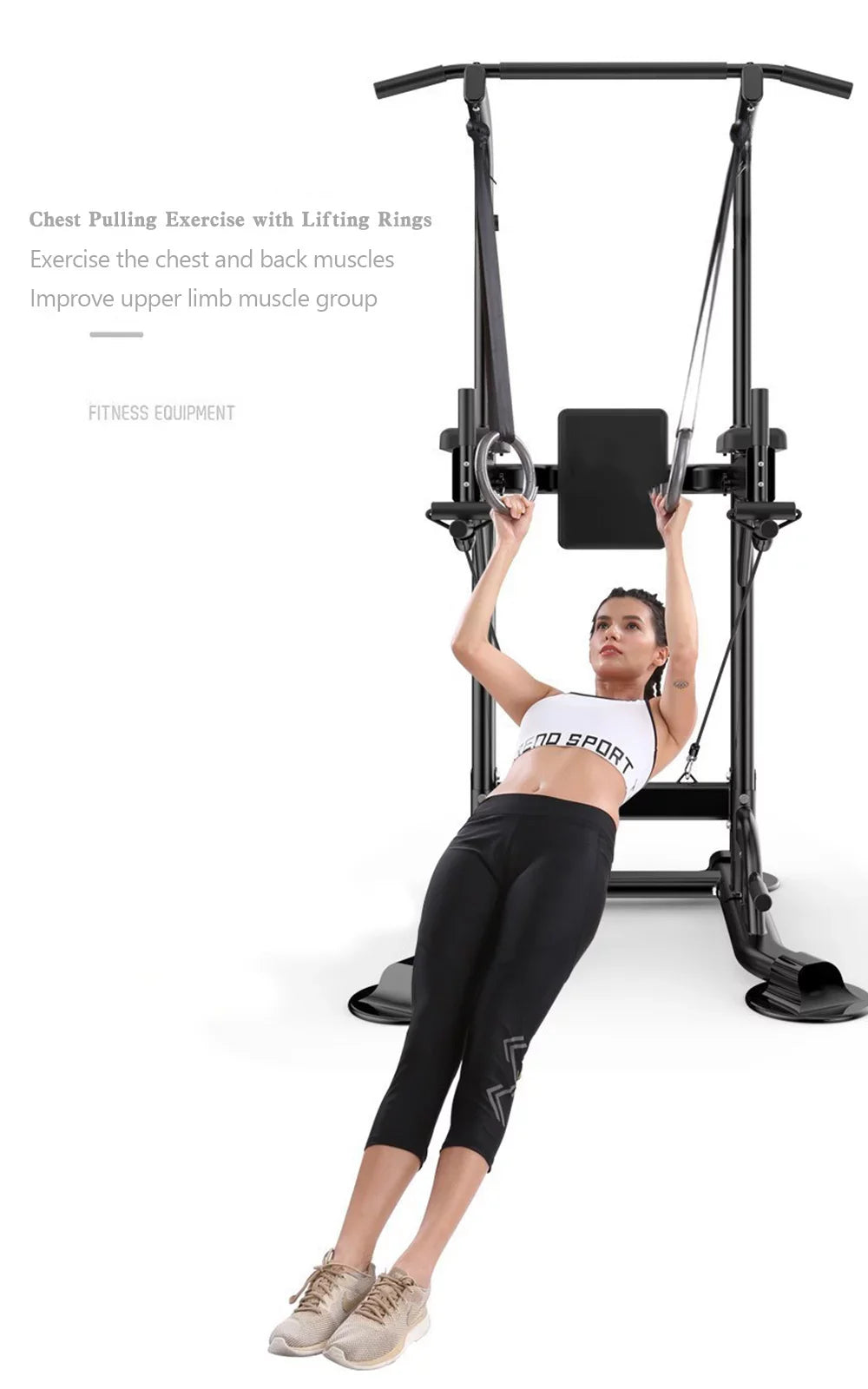 Power Home Tower Stands Training Squat Bar Strength Bars Dip & Gym for Pull-Up