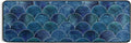 Indoor Runner Hallway Non-Skid Floor Japanese 2x6 Entryway Long and inch Scale Rugs Cushioned Mats Fish 72x24 Ocean Kitchen Rugs for Washable Wave