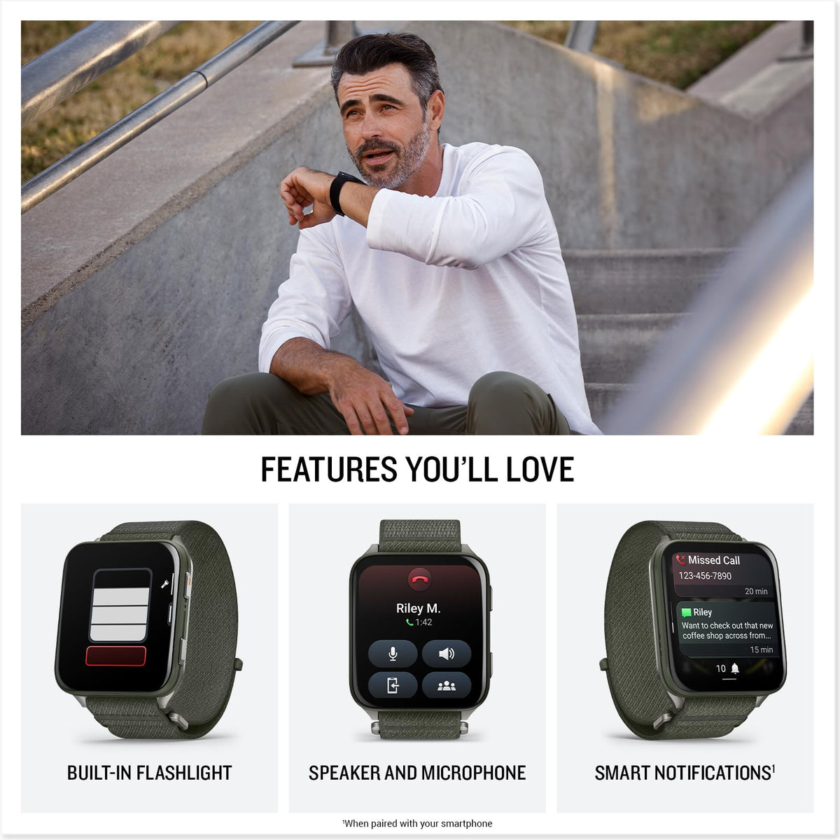 Garmin® Venu® X1, Thin and Lightweight GPS Smartwatch, AMOLED Display, Advanced Health and Fitness Features, Black with Slate Titanium