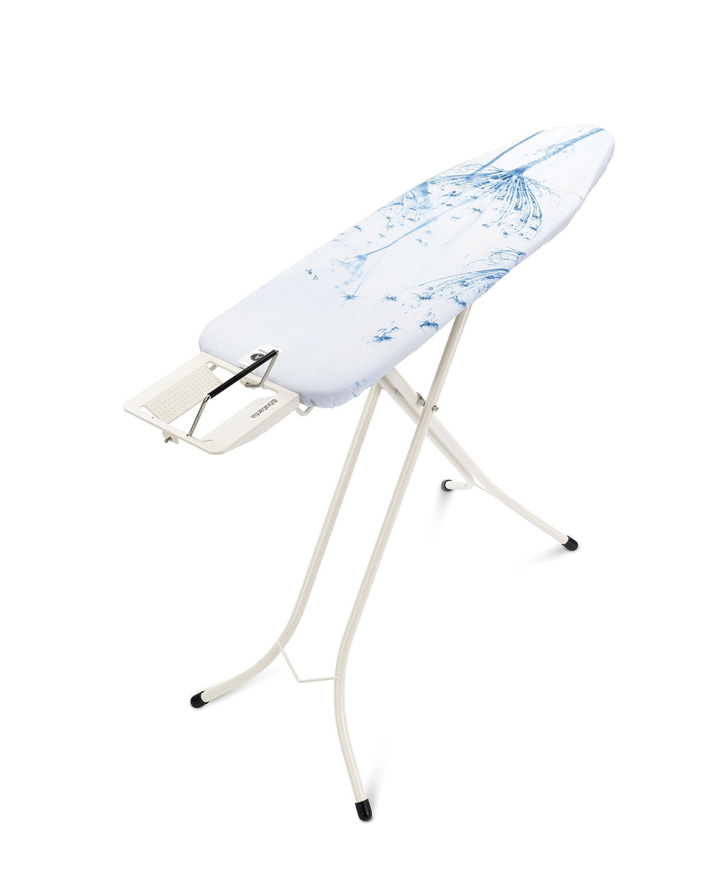 Brabantia Size C Ironing Board (49 x 18in) 7 Height Options, Adjustable Steam Iron Rest Holder & Linen Rack (Ecru) Non-Slip Feet, Anti-Collapse Child