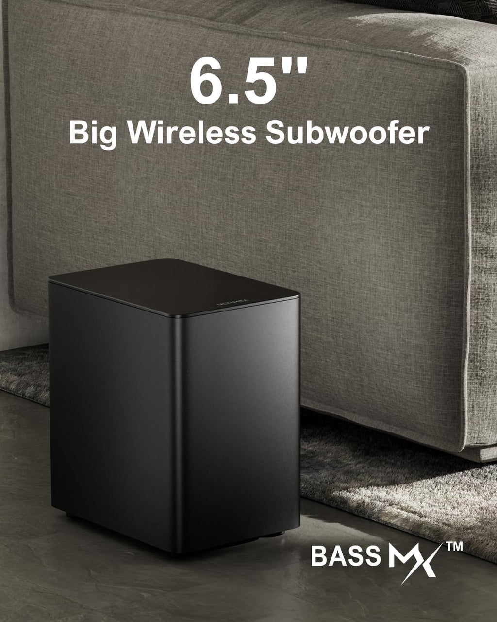 ULTIMEA 7.1Ch Soundbar with Dolby Atmos, APP Control, Surround Sound System for TV, 4 Wired Surround Speakers, Sound Bar for TV with 6.5" Wireless