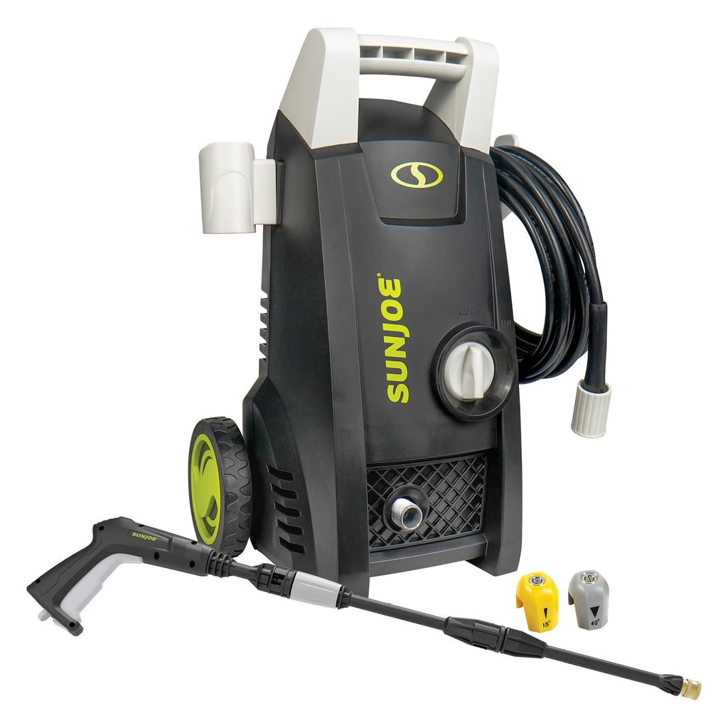 Sun Joe SPX3000-XT1 XTREAM 2,500 PSI Pressure Washer with 14.9A Motor, Includes 4 Quick-Connect Nozzles, High-Pressure Hose, Garden Hose Adapter, and