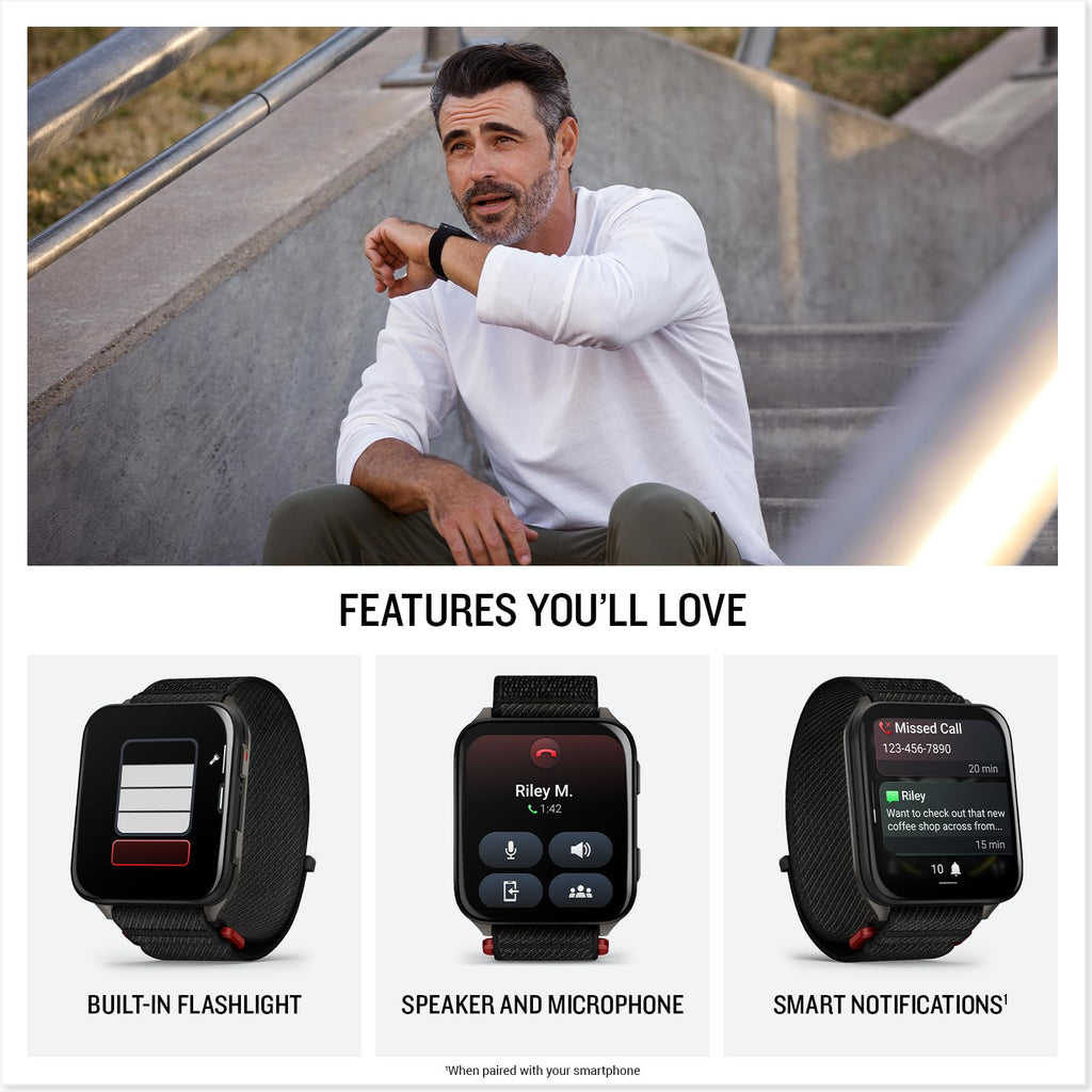 Garmin® Venu® X1, Thin and Lightweight GPS Smartwatch, AMOLED Display, Advanced Health and Fitness Features, Black with Slate Titanium