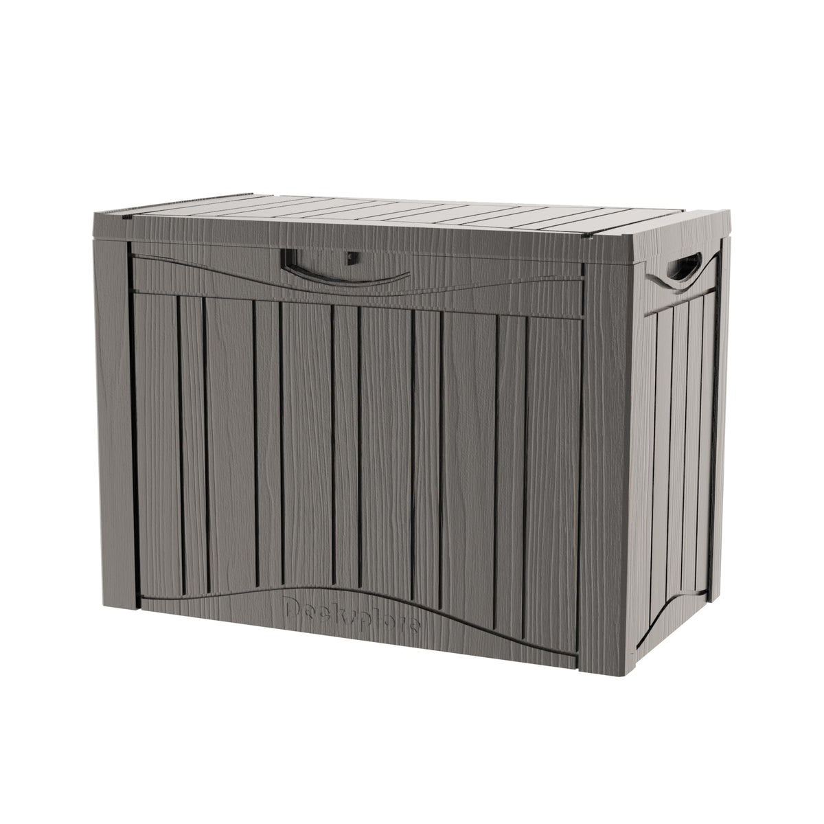 Mersco 320 Gallon Double-Wall Resin Deck Box - Lockable Waterproof Outdoor Storage Box, 1000lbs Capacity & Doubles as Seating for Patio Furniture