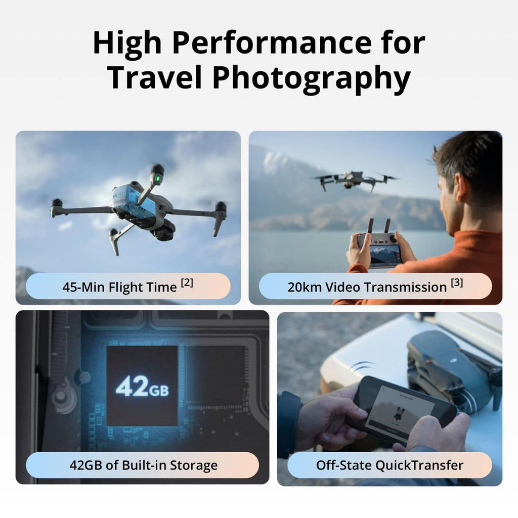 DJI Air 3S Fly More Combo (RC-N3), Drone with 1" CMOS Wide-Angle & Medium Tele Camera, 4K/60fps HDR Video, Nightscape Omnidirectional Obstacle