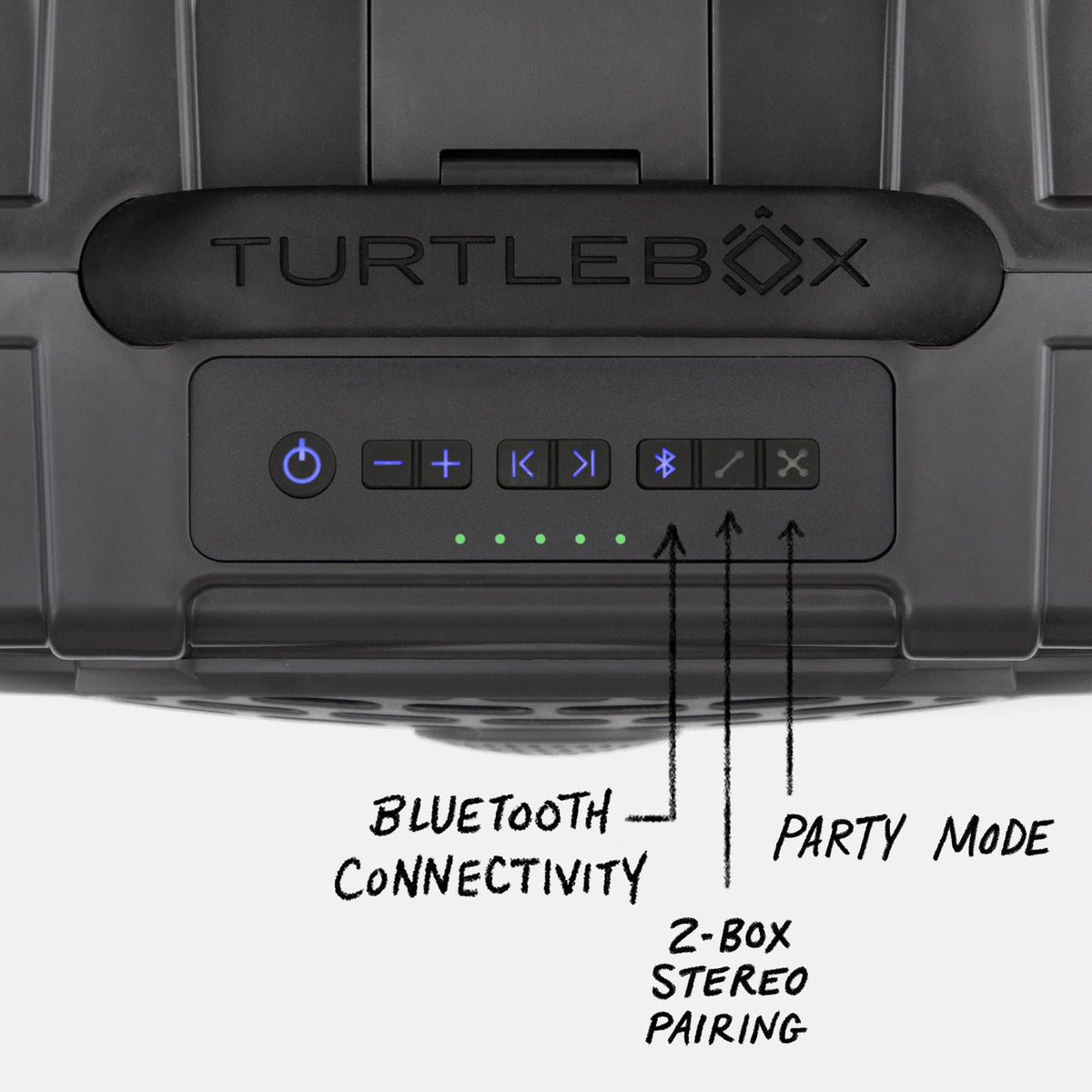 Turtlebox Original Gen 3: Portable Outdoor Bluetooth Speaker C Ultra-Loud (120dB), Waterproof (IP67), Rugged, Impact-Resistant, 3-Day Battery | Party