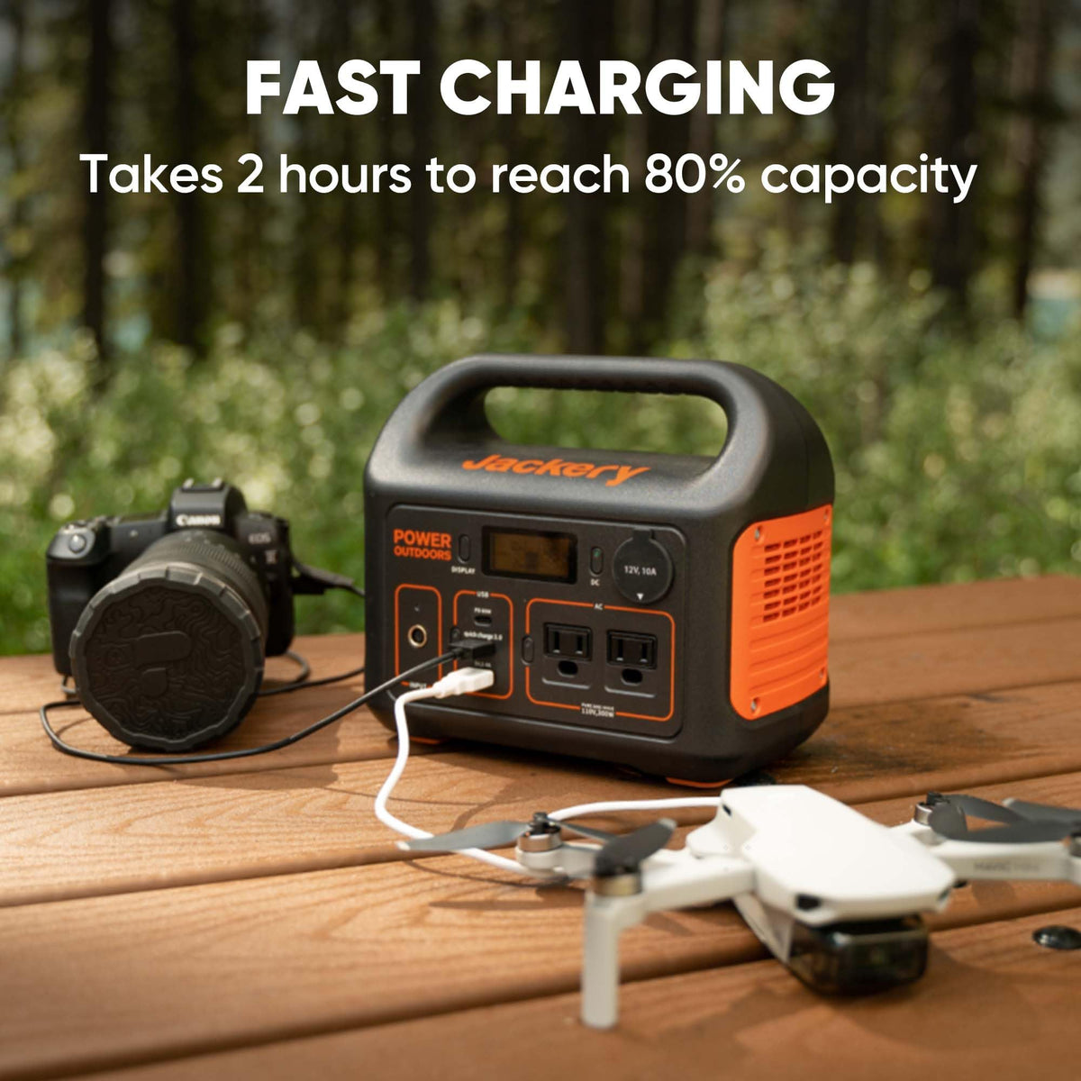 Jackery Portable Power Station Explorer 300, 293Wh Backup Lithium Battery, Solar Generator for Outdoors Camping Travel Hunting Blackout (Solar Panel