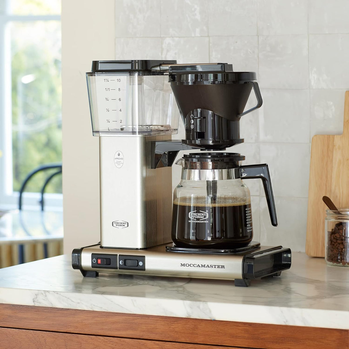 Technivorm 59691 KB Coffee Brewer, 40 oz, Brushed silver , 6.5"D x 12.75"W x 14"H