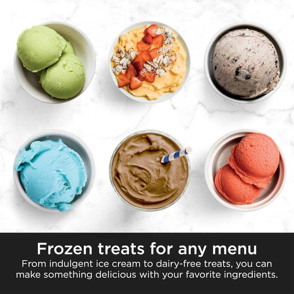 Ninja CREAMi Ice Cream & Sorbet Maker, 7 Frozen Treat Programs, Includes 4 Pints & Lids (CN315A)