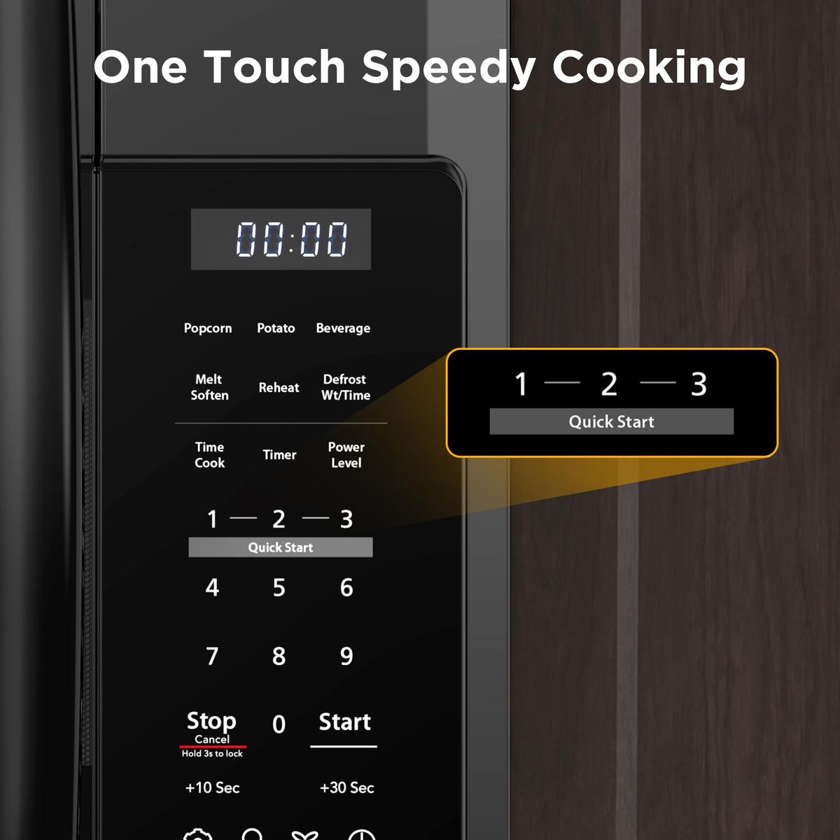BLACK+DECKER EM044KB19 Over The Range Microwave Oven with One Touch, 1000 Watts, 400 CFM and Auto Cooking, OTR 1.9 Cu.ft