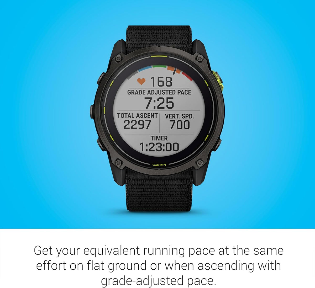 Garmin Enduro™ 3 C 51 mm, Solar, Sapphire, Ultraperformance GPS Smartwatch, Extreme Battery Life, Detailed Mapping, Built-in LED Flashlight