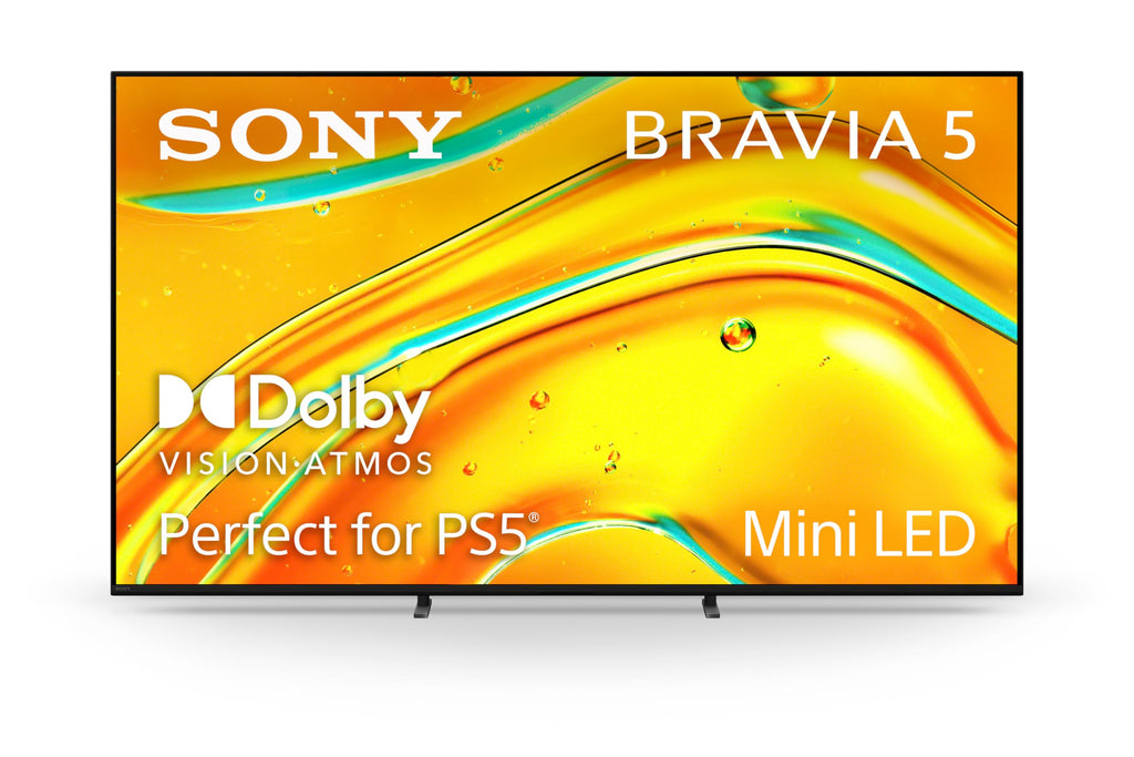 Sony BRAVIA 5 65 Inch TV, Mini LED, 4K Smart Google TV, XR Processor with AI Technology,120hz Television with Dolby Vision/Atmos, Exclusive Features