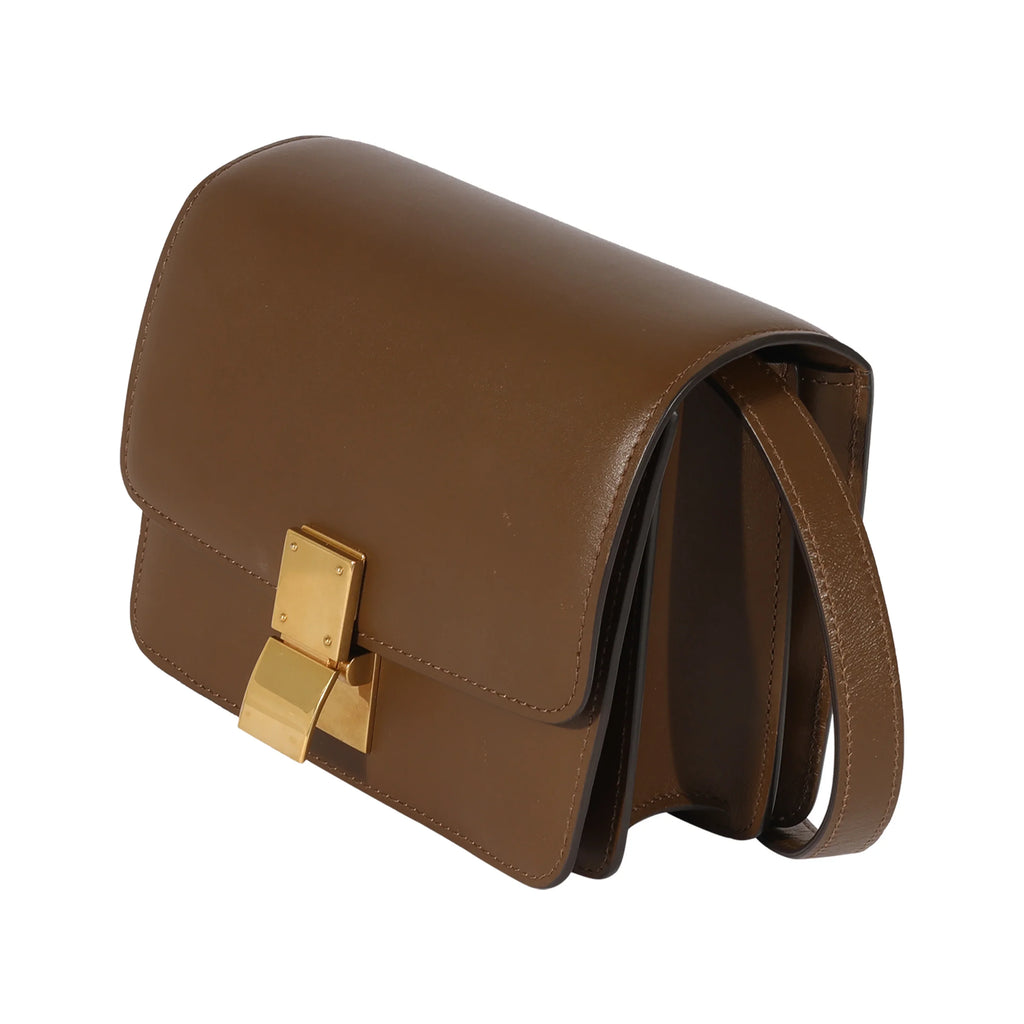 Bag Box Brown Leather Smooth Small Celine Pre-Owned