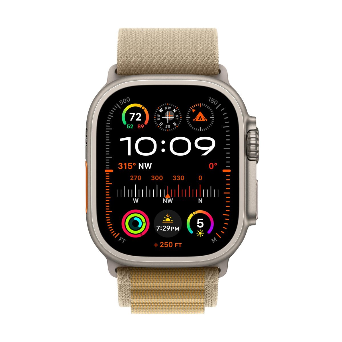 Apple Watch Ultra 2 (GPS + Cellular, 49MM) - Black Titanium Case with Black Ocean Band (Renewed Premium)