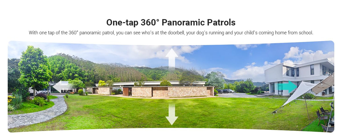 Security Cameras Wireless Outdoor Home System, 4 Camera Kit, No Subscription Fees, Solar Powered, Local Storage, 365-Day Battery Life, 360PTZ