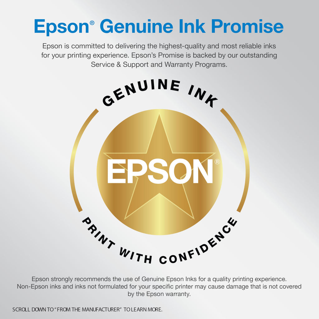 Epson EcoTank ET-2980 Wireless All-in-One Color Supertank Printer with up to 3 Years of Ink, Refillable Tanks, Perfect for Home, 15 PPM, 1.44" Color