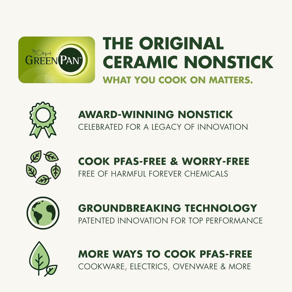 GreenPan Hybrid 13 Piece Nonstick Stainless Steel Cookware Set, APEX Tri-Ply Thermobond PFAS-Free Ceramic Pots & Pans, Induction & All Cooktop