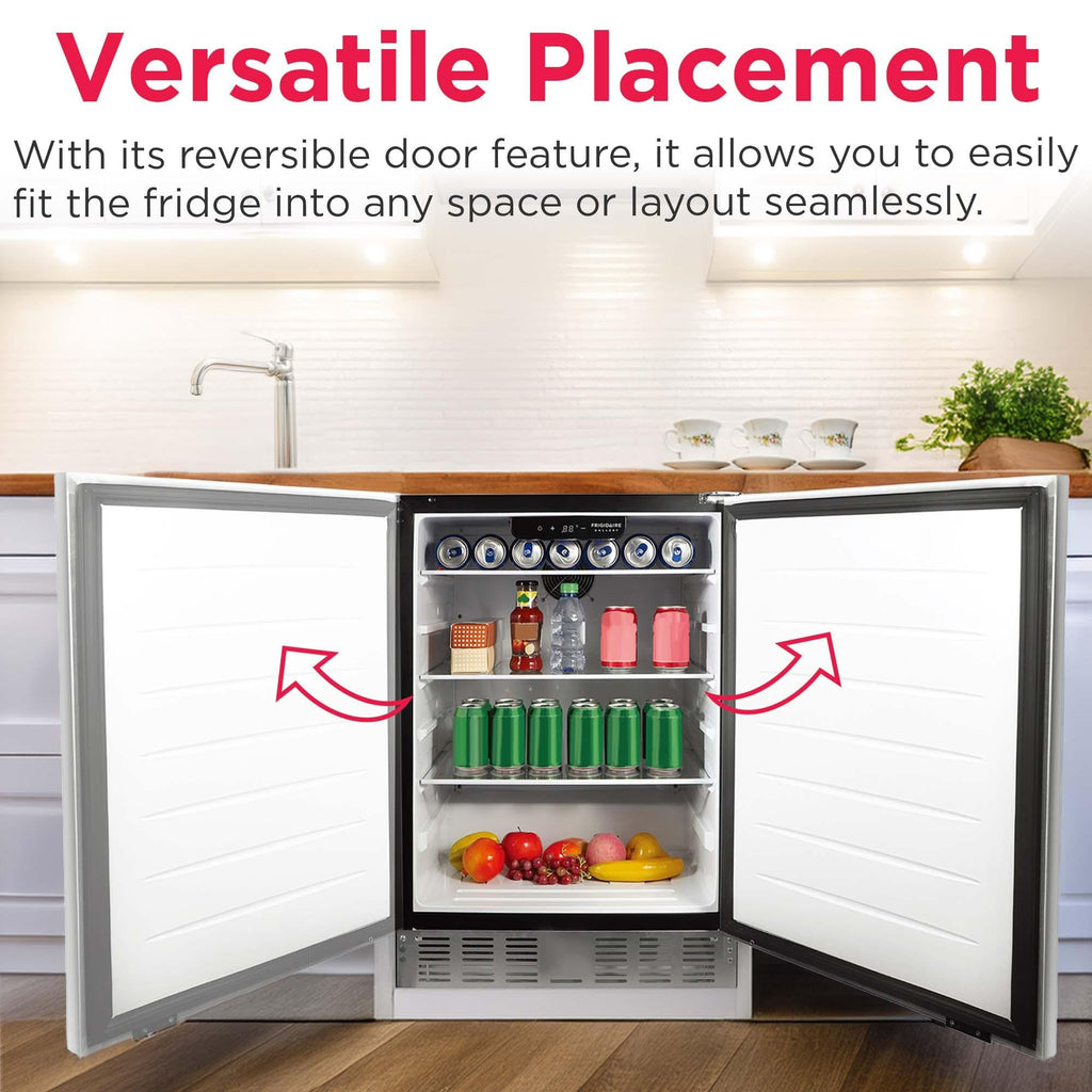 Frigidaire 3 Cu Ft Capacity built in fridge, under counter, frost free, Stainless Steel
