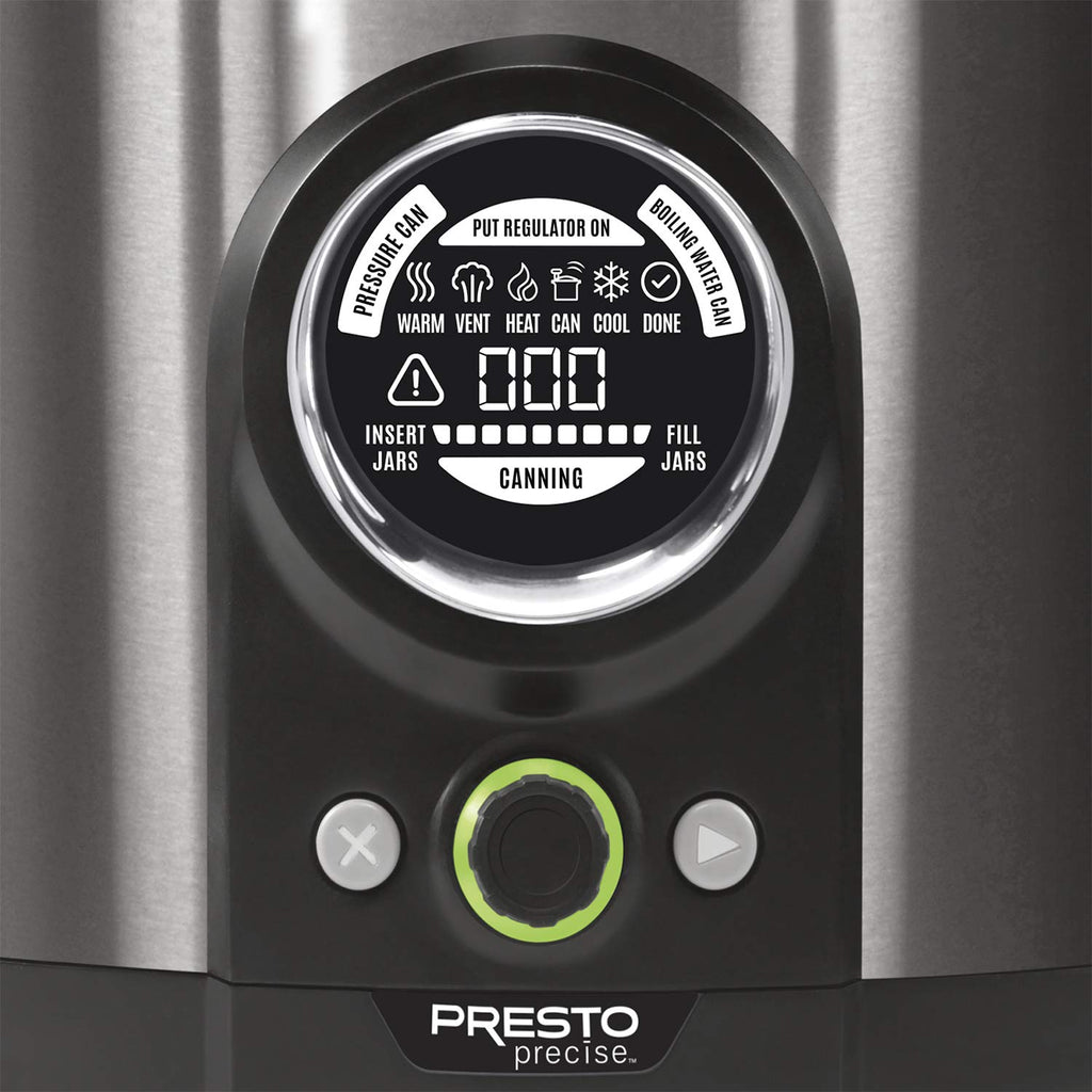 Presto 02152 17-Quart Digital Pressure Canner - Digital Display, Waterbath Capable, 10 Built-In Safety Features, Recipe Book, Stainless Steel