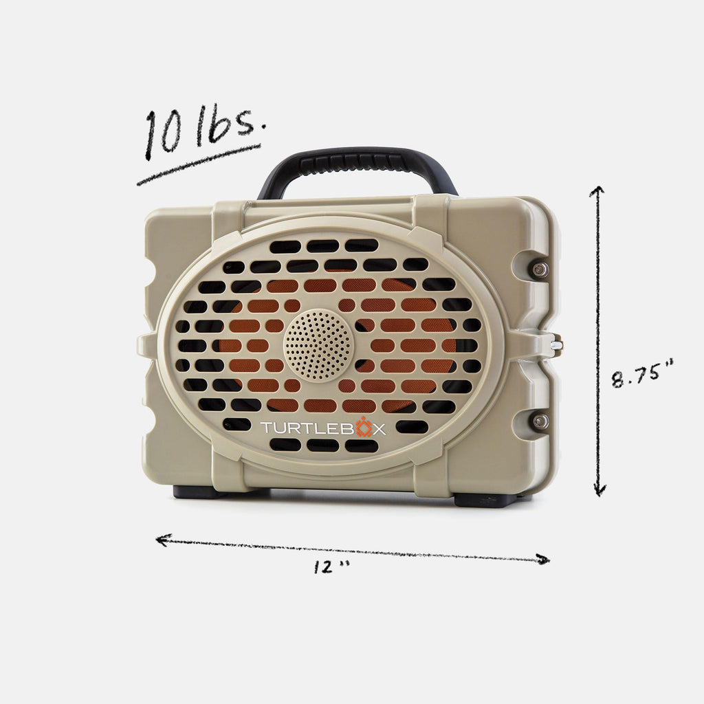 Turtlebox Original Gen 3: Portable Outdoor Bluetooth Speaker C Ultra-Loud (120dB), Waterproof (IP67), Rugged, Impact-Resistant, 3-Day Battery | Party