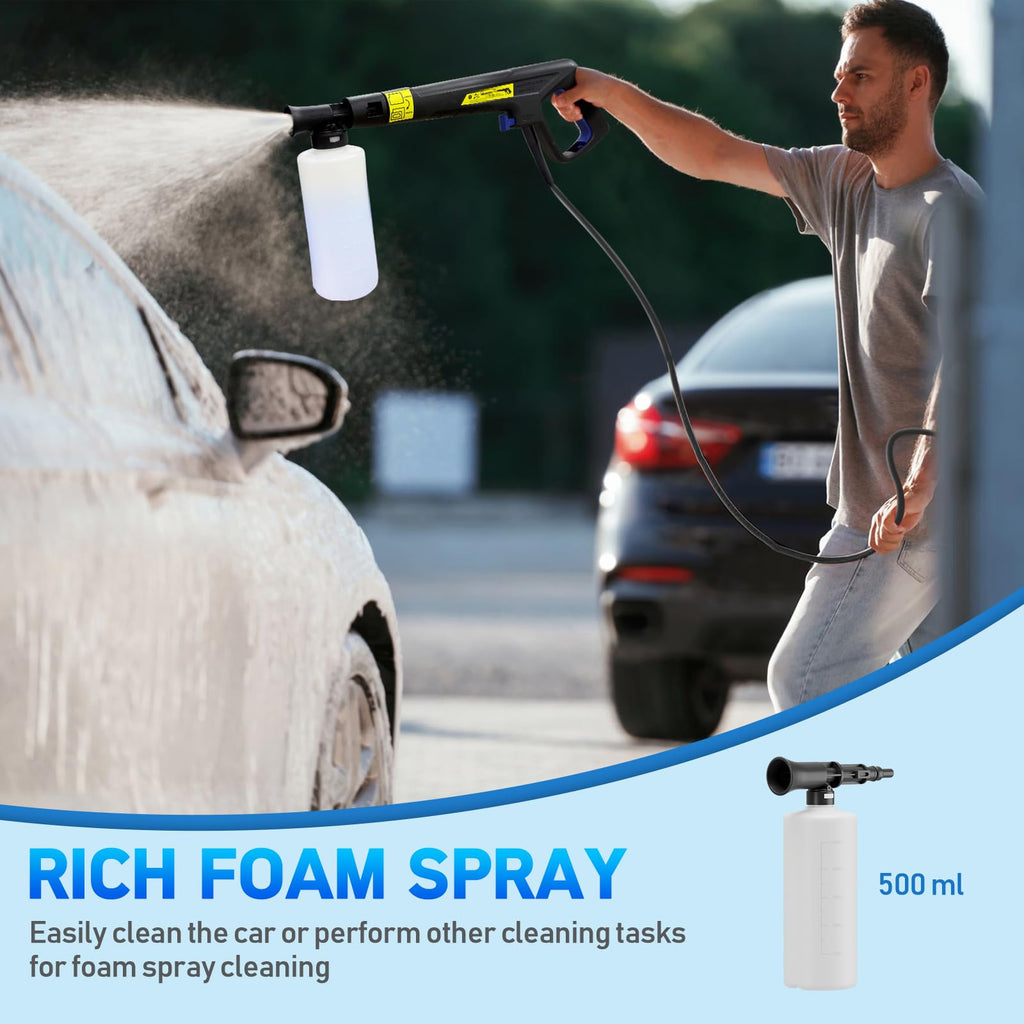 Pressure Washer Power Washers with Touch Screen, 5000PSIIMAX, High Pressure Cleaning Machine with 4 Quick Connect Nozzles and Foam Cannon for Cars