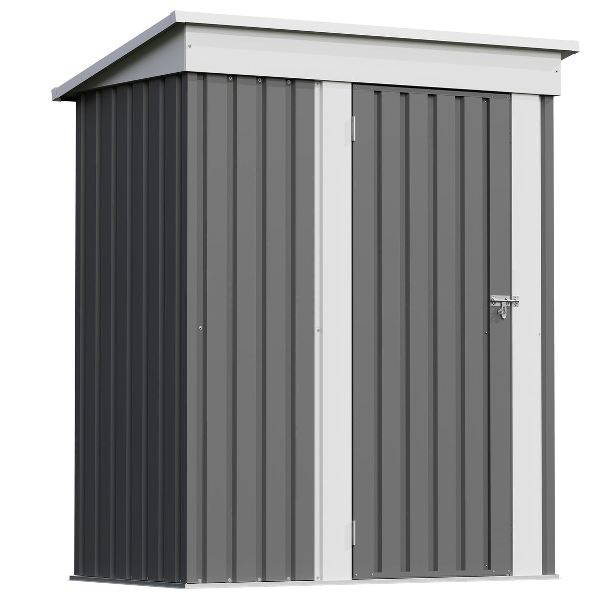 Patiowell 10 x 12 FT Metal Storage Shed for Outdoor, Steel Yard Shed with Design of Lockable Doors, Utility and Tool Storage for Garden, Backyard
