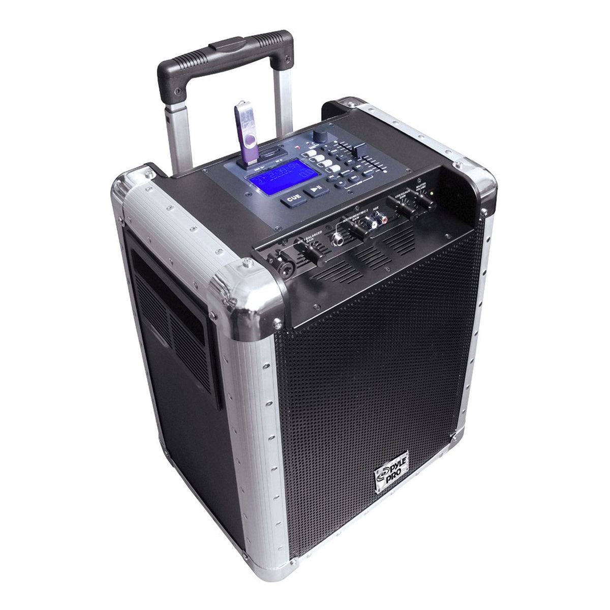 Pyle White 400 Watt Outdoor Portable Wireless PA Loud speaker System with Rechargeable Battery, Auxiliary RCA jack for ipod, Microphone Jack, USB