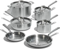 Made In Cookware - 10 Piece Stainless Steel Pot and Pan Set - 5 Ply Clad - Includes Stainless Steel Frying Pans, Saucepans, Saucier and Stock Pot W