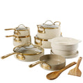 bloomhouse - Two Time Oprah's Favorite Things Winner - 15 Piece Pots and Pans Heavy Duty Aluminum Premium PFA Free Ceramic Nonstick Cookware Set