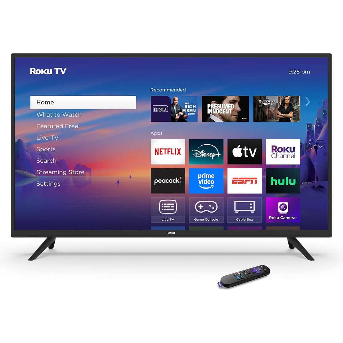 Roku Smart TV 2025 C 40-Inch Select Series, 1080p Full HD TV C RokuTV with Voice Remote C Flat Screen LED Television with Wi-Fi for Streaming Live