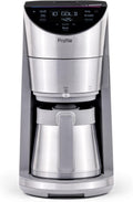 GE Profile Smart Grind & Brew Coffee Maker w/Podless Single Serve, 90oz Water Reservoir, 10 Cup Thermal Carafe, Voice Control, Adjustable Burr