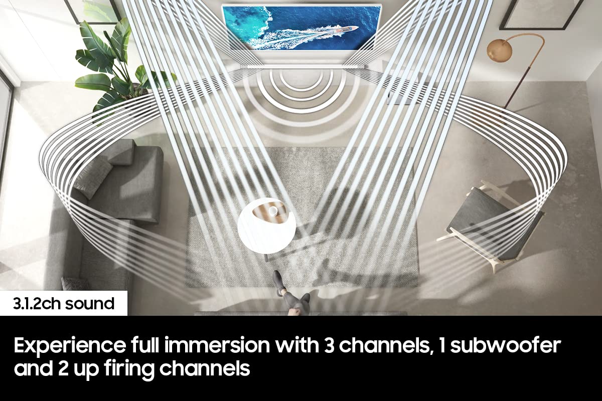 SAMSUNG S60D 5.0ch Soundbar w/Wireless Dolby Atmos Audio, All-in-One Design, Q-Symphony, SpaceFit Sound Pro, Adaptive Sound, Game Mode Pro with Alexa