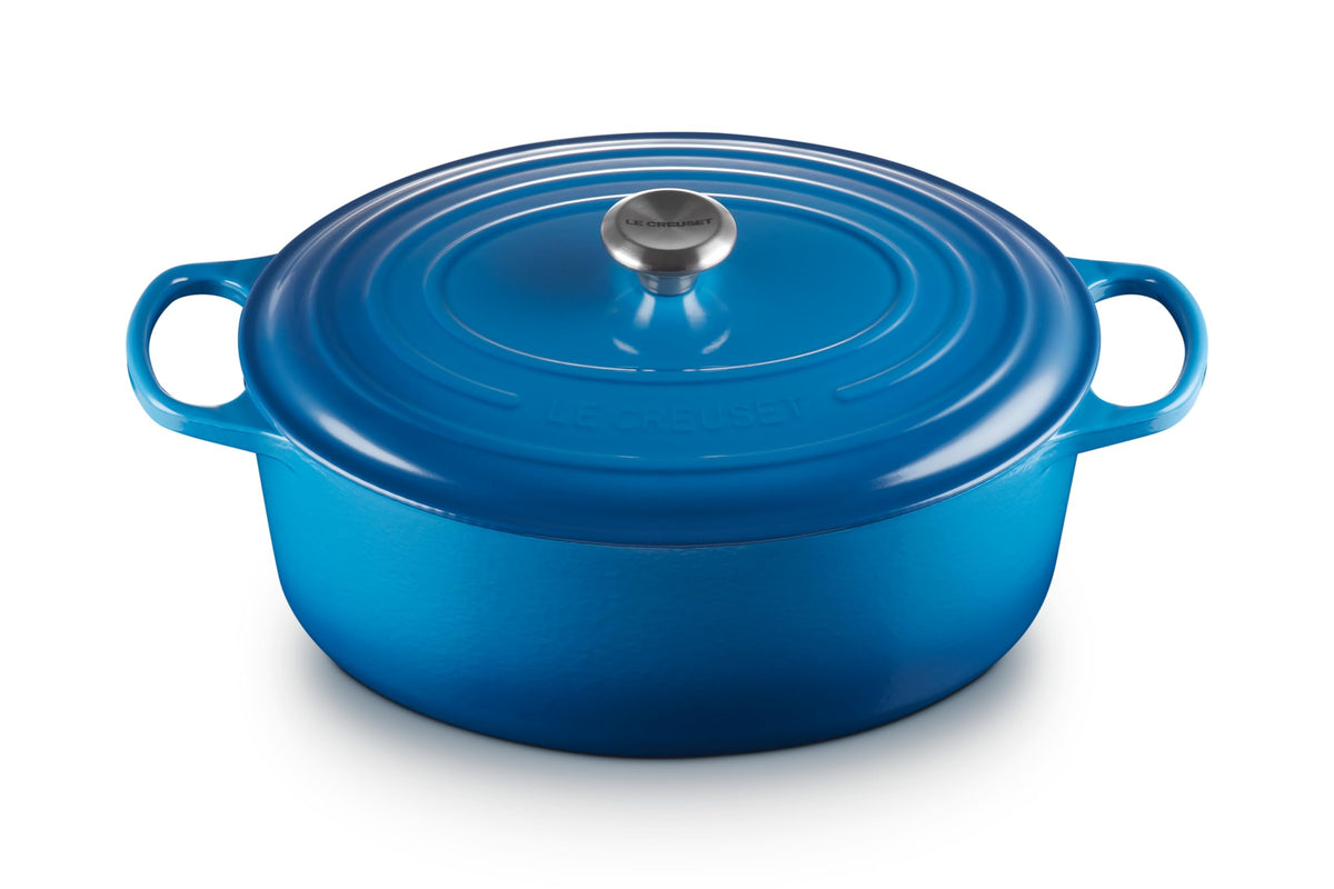 Le Creuset Enameled Cast Iron Signature Oval Dutch Oven, 8 qt., Cerise