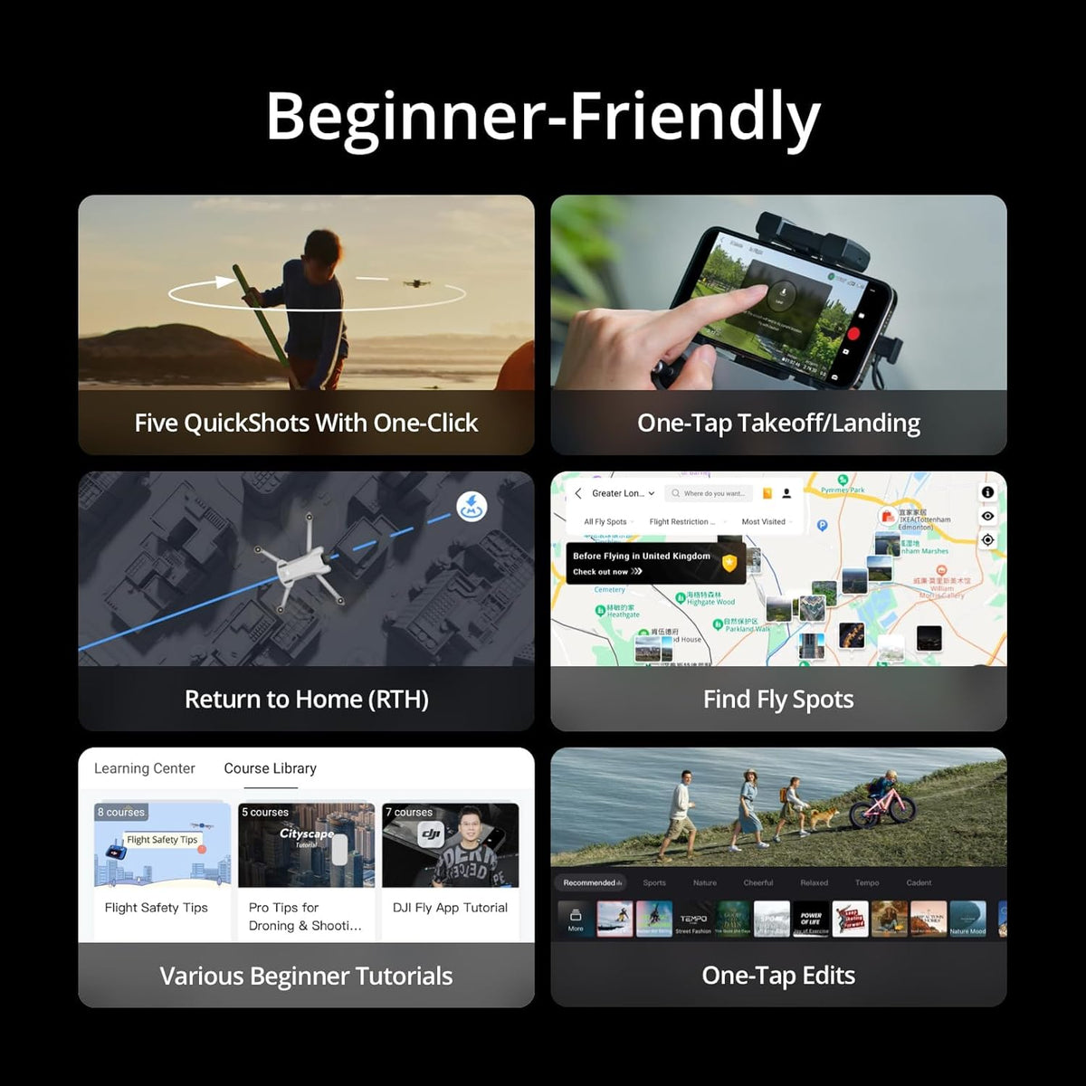 DJI Mini 3, Drones with Camera for Adults 4K, 38-min Flight Time, up to 32800ft (10km) Video Transmission, True Vertical Shooting, GPS Auto Return