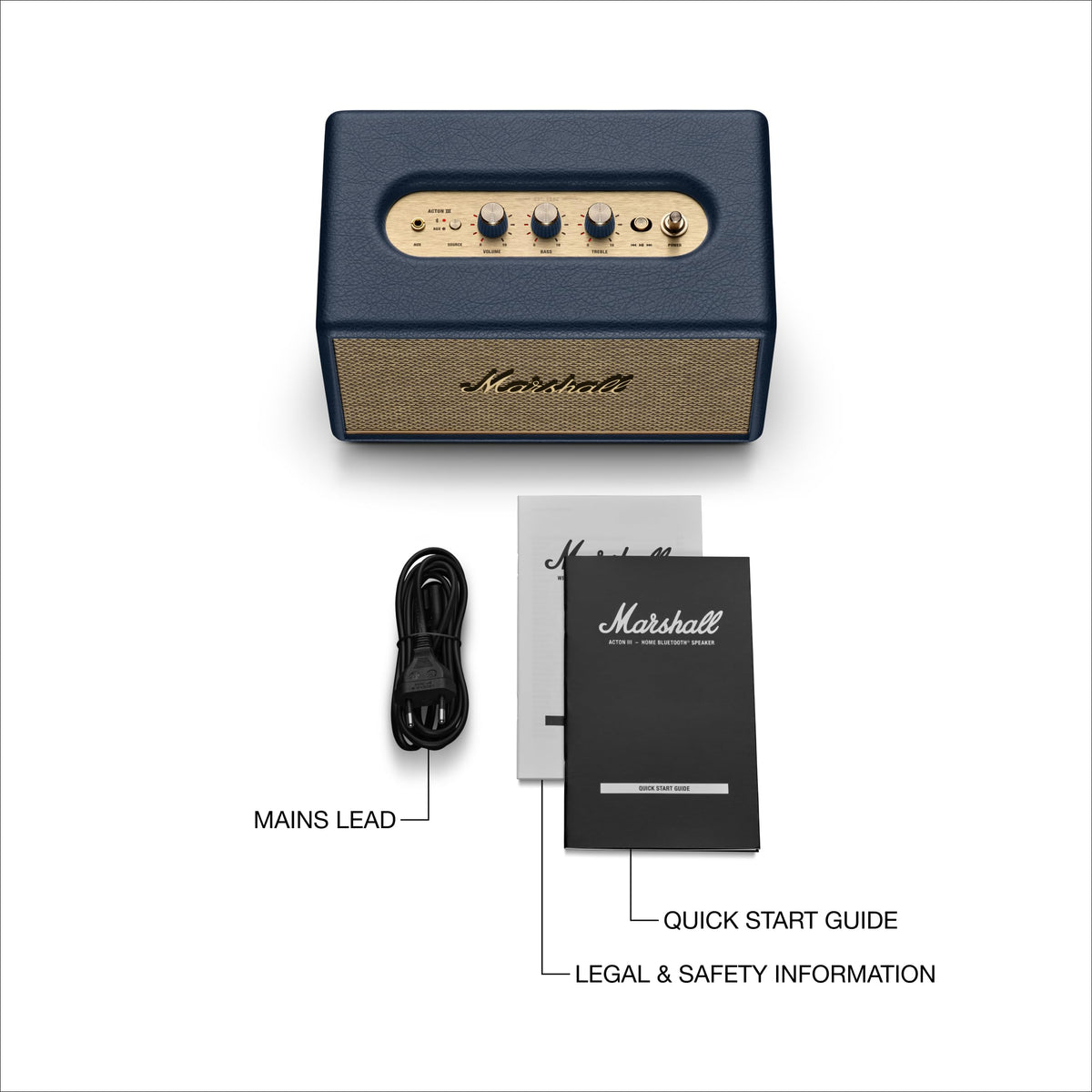 Marshall Acton III Bluetooth Home Speaker - Cream