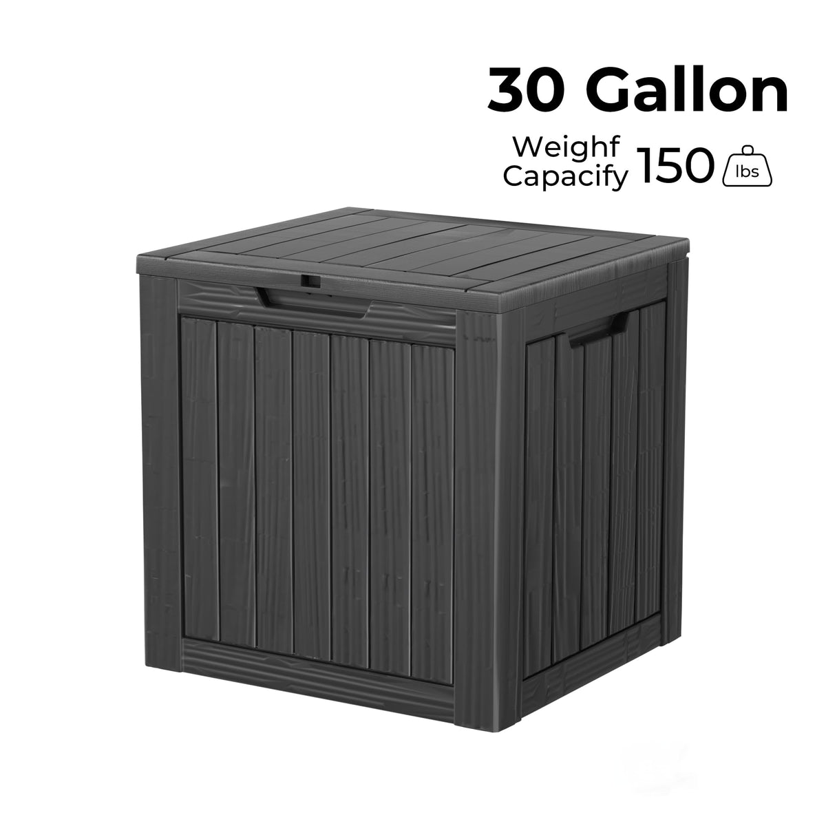 Mersco 320 Gallon Double-Wall Resin Deck Box - Lockable Waterproof Outdoor Storage Box, 1000lbs Capacity & Doubles as Seating for Patio Furniture