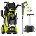 Pressure Washer Power Washers with Touch Screen, 5000PSIIMAX, High Pressure Cleaning Machine with 4 Quick Connect Nozzles and Foam Cannon for Cars