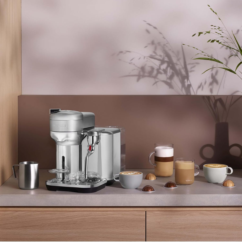 Nespresso Vertuo Creatista Coffee and Espresso Maker by Breville, Brushed Stainless Steel