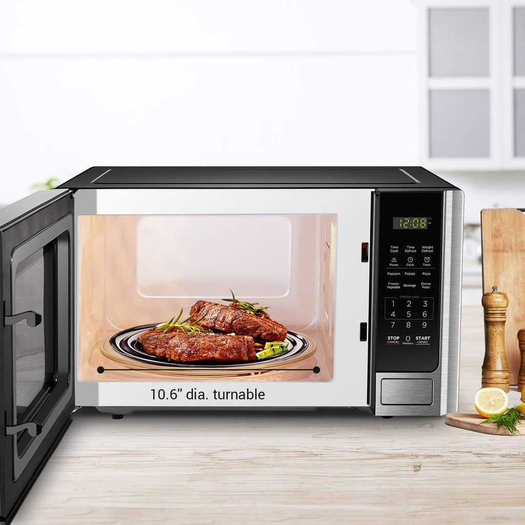 BLACK+DECKER EM044KB19 Over The Range Microwave Oven with One Touch, 1000 Watts, 400 CFM and Auto Cooking, OTR 1.9 Cu.ft