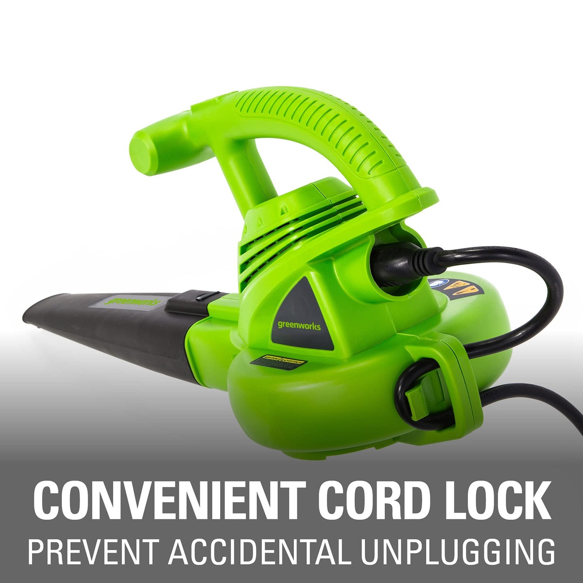 Greenworks 40V (230 MPH / 505 CFM) Cordless Brushless Leaf Blower/Vacuum with Bag, High Power, Lightweight & Quiet for Yard Debris Cleanup, Includes