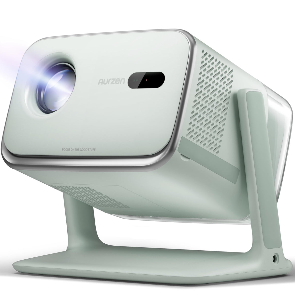 Aurzen BOOM mini Google TV Movie Projector with WiFi and Bluetooth, Voice Control, Family Mode, 20W Dolby Audio, Real-Time Focus, 4K Supported Smart