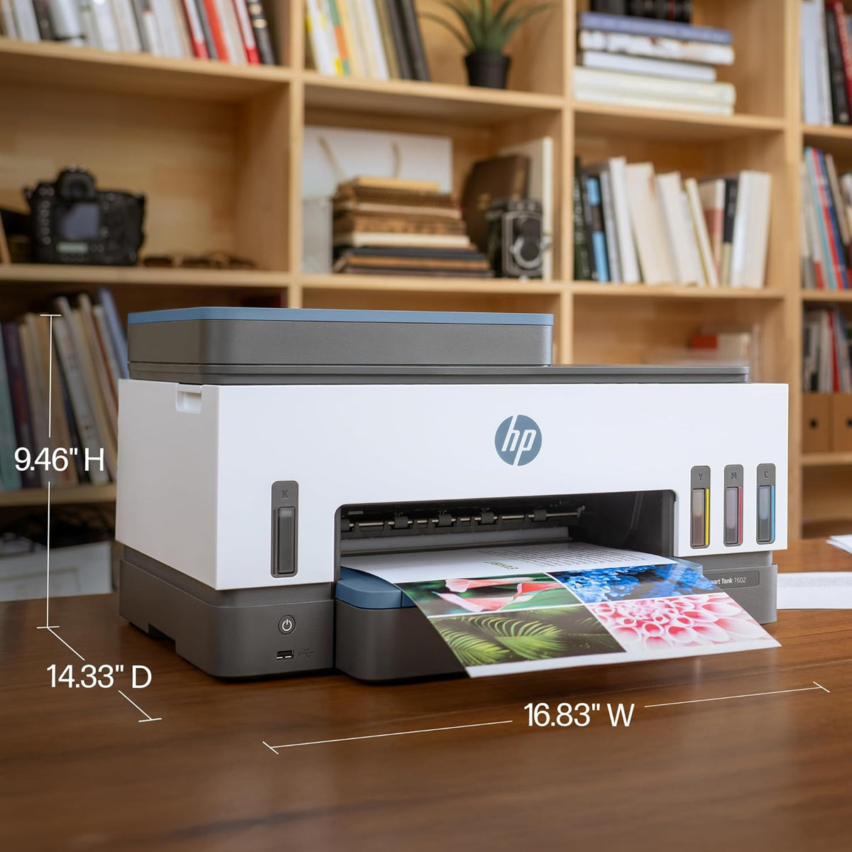 HP Smart Tank 7602 Wireless All-in-One Ink Tank Printer, Scanner, Copier with 2 Years of Ink Included, Best-for-Home Office, Cartridge-Free