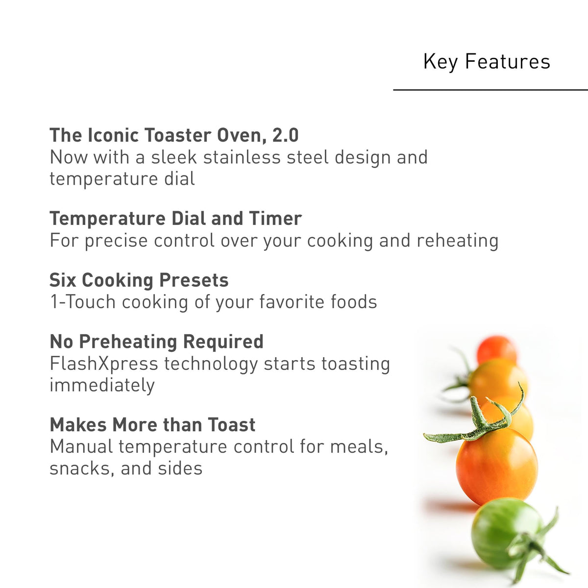 Panasonic FlashXpress Toaster Oven Countertop, 4-Slice Compact Size with Double Infrared Heating, 6 Auto Cook Options and Precise Temperature Control