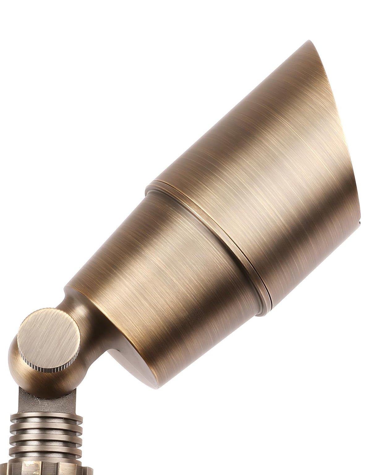 PARTPHONER Solid Brass Low Voltage Landscape Lighting, Wired 12V LED Landscape Spotlights with Aluminum Housing MR16 Bulb, Heavy Duty Outdoor
