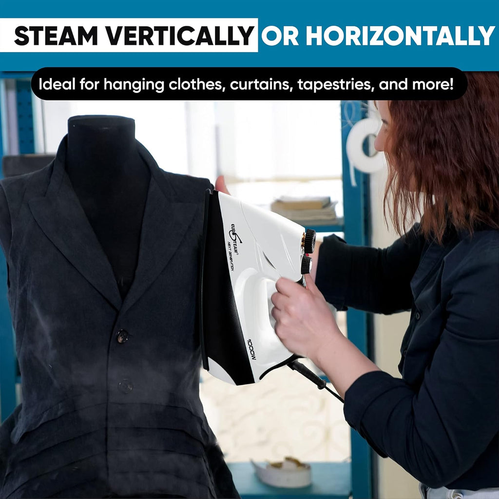 Eurosteam Next Generation Iron - Powerful Steam with Built-in Boiler - No Temperature Setting for All Fabrics - Experience Professional-Quality