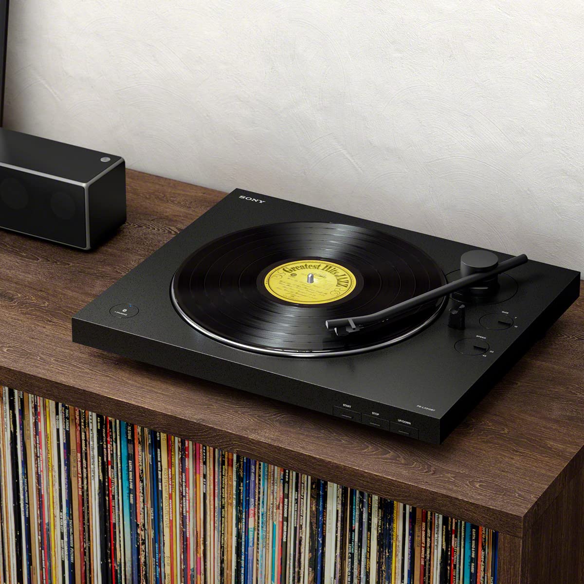 Sony PS-LX310BT Belt Drive Turntable: Fully Automatic Wireless Vinyl Record Player with Bluetooth and USB Output Black