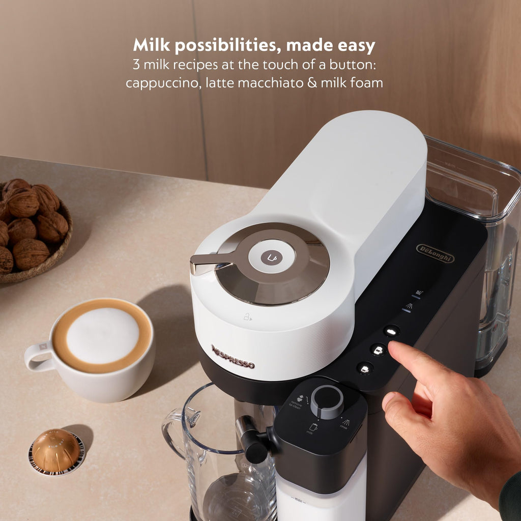Nespresso Vertuo Lattissima Coffee and Espresso Maker by De'Longhi, Matte Black & Glossy