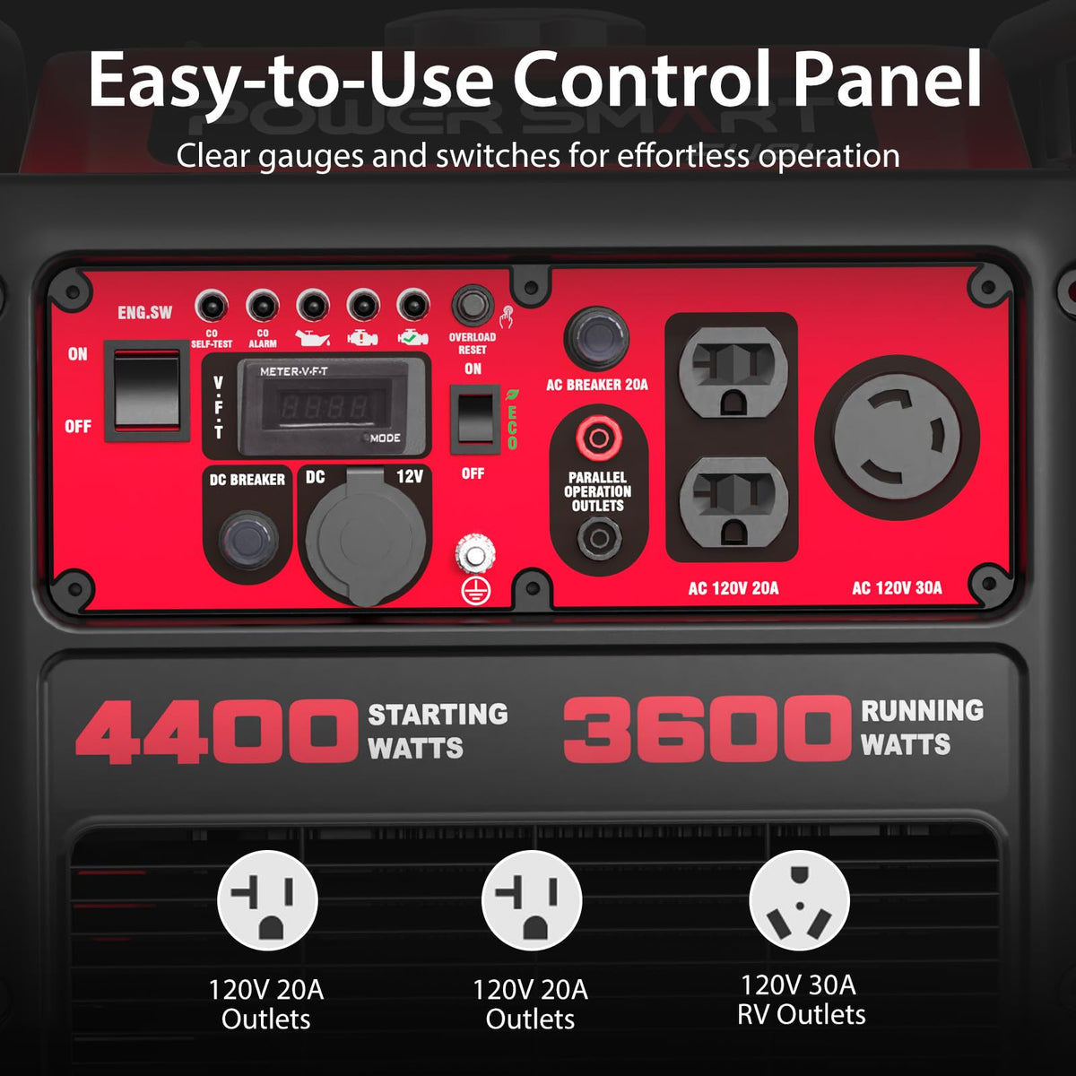2500-Watt Portable Inverter Generator with Quiet Technology