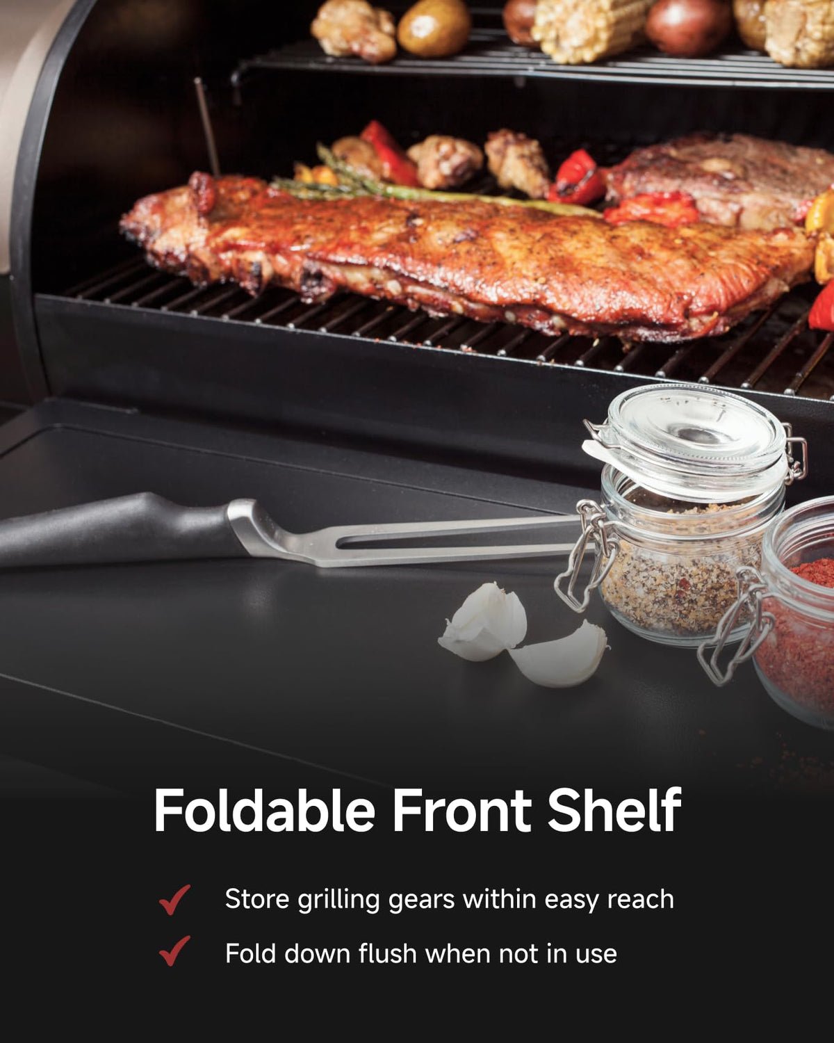 Z GRILLS ZPG-450A2 Wood Pellet Grill & Smoker, PID V3.0 Controller, 459 Sq in Cook Area, Foldable Shelf, Meat Probe, Rain Cover, 8 in 1 BBQ Grill
